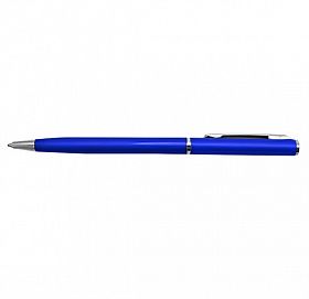 Ручка шариковая BL металлическая, поворотный механизм, метал. клип, синий корпус
